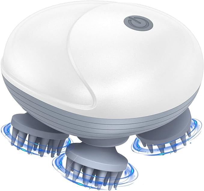 Acuworld Scalp Massager, Rechargeable Electric Head Kneading Massager, 3 Speed Modes, Handheld Portable Head Scratcher Massage Machine for Hair Growth, Deep Clean & Stress Relax product image